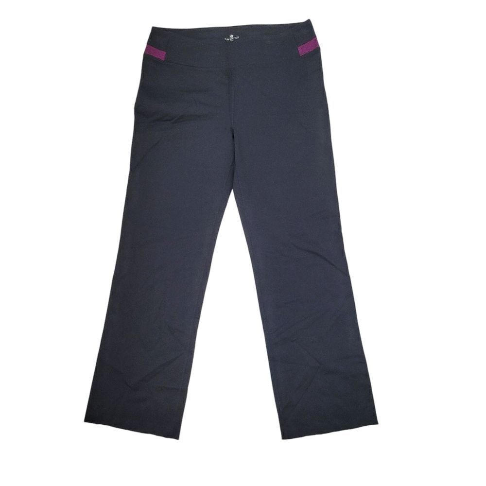 2/$20 Tuff Athletics Black & Purple Pants Size: XL